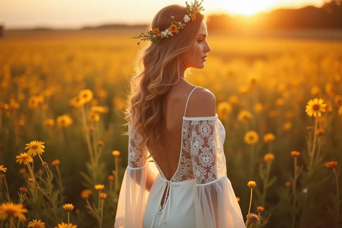 Illustration : Boutique robe de mariée bohème : où trouver votre robe en France