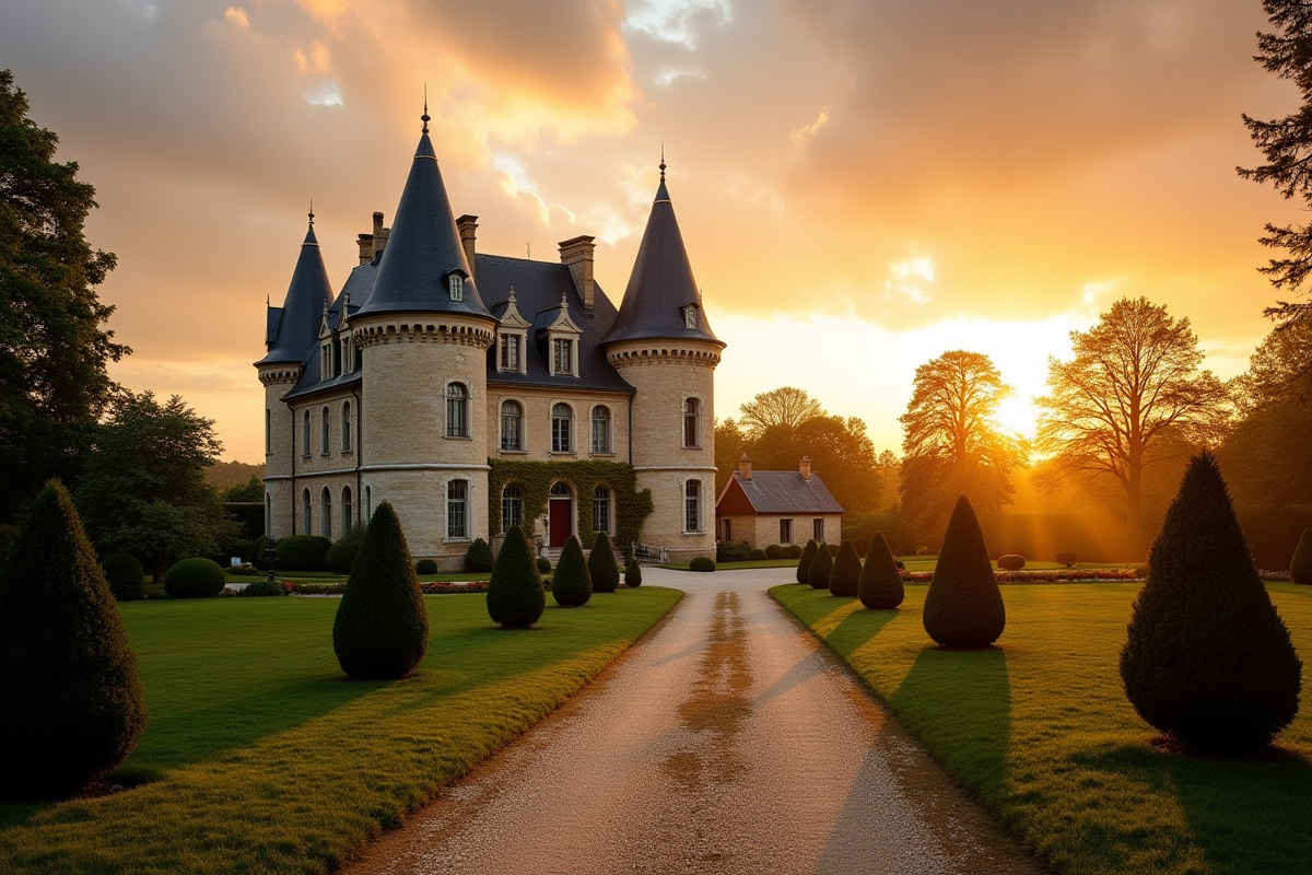 Illustration : Mariage médiéval en château