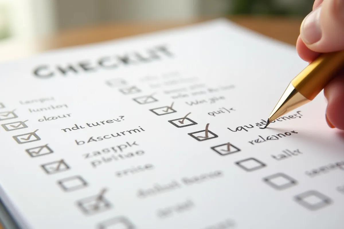 Checklist mariage dernière semaine : ne rien oublier