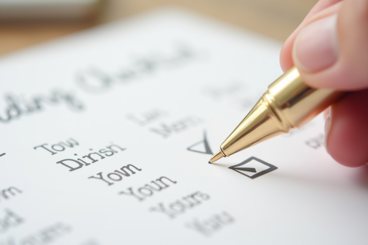 Checklist mariage : le planning complet mois par mois