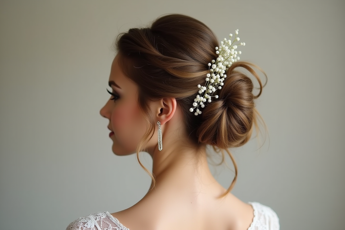Coiffure mariage semi-attaché : le meilleur des deux mondes