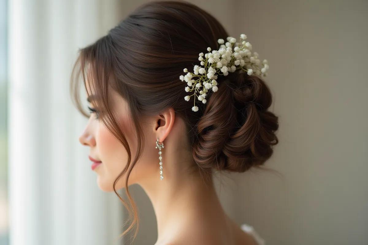 Coiffure mariage et voile