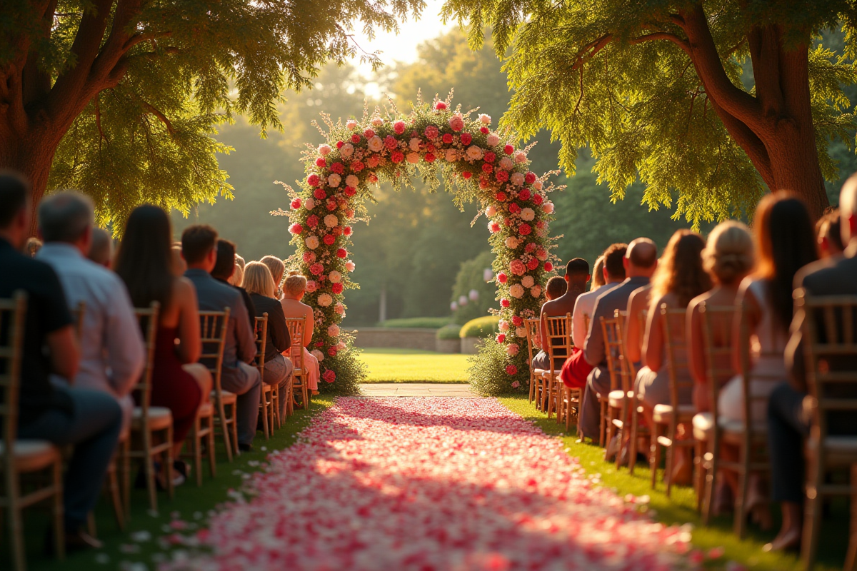 Décoration extérieur mariage : jardin, terrasse et espaces verts