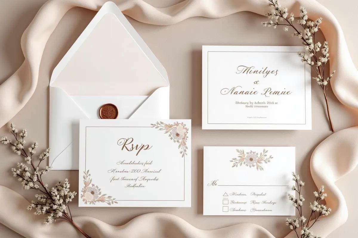 Illustration : Faire-part mariage DIY : créer soi-même ses invitations