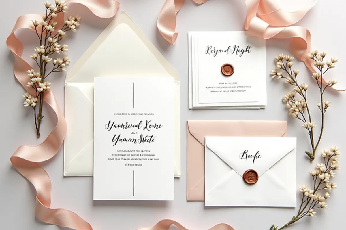 Faire-part mariage luxe : l'excellence pour vos invitations