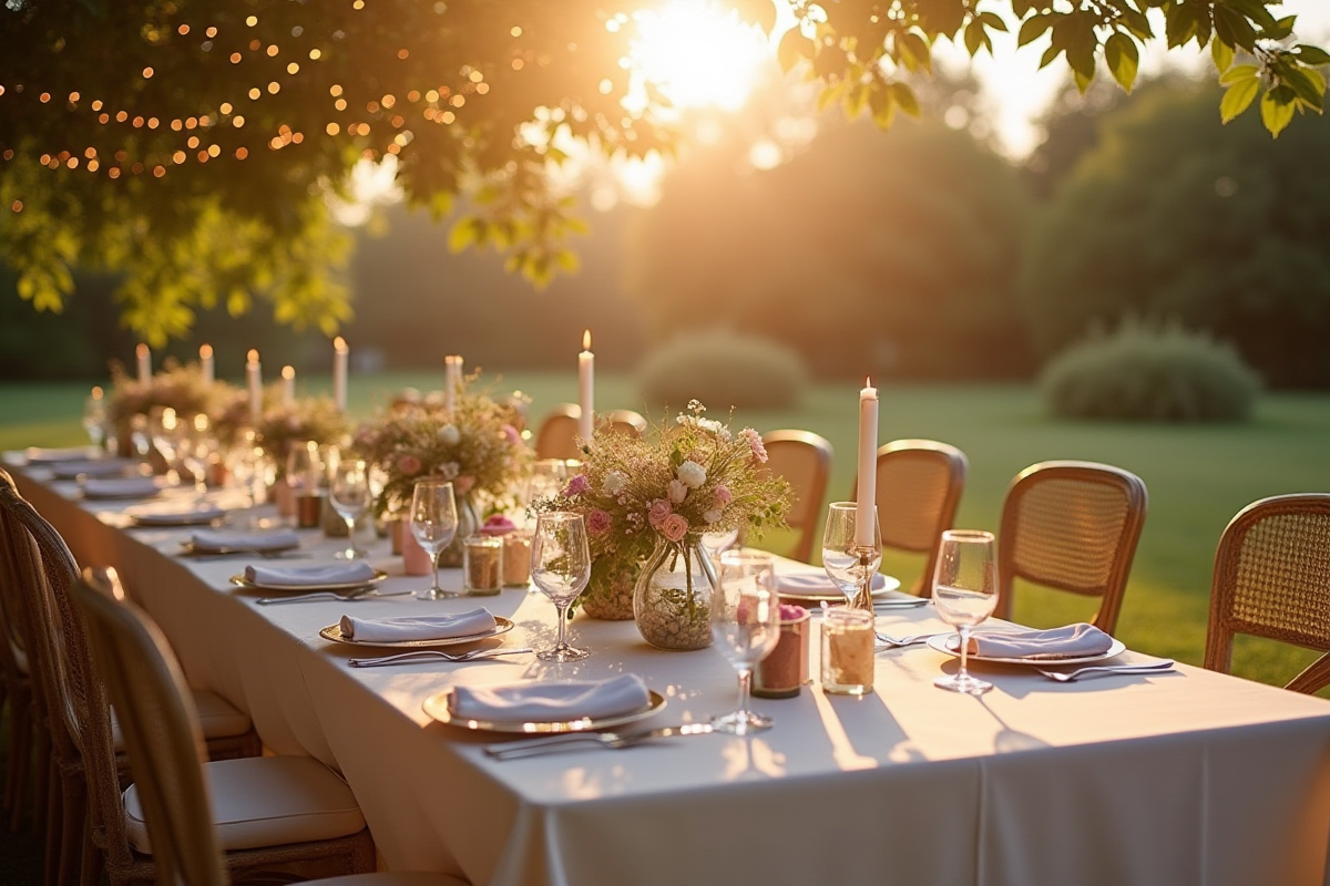 Mariage en plein air : organiser une réception en extérieur