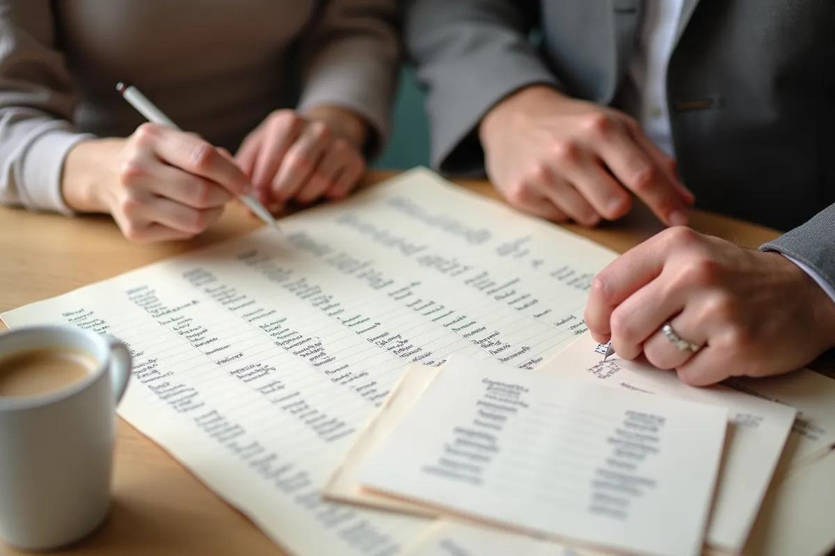 Liste invités mariage : méthode complète