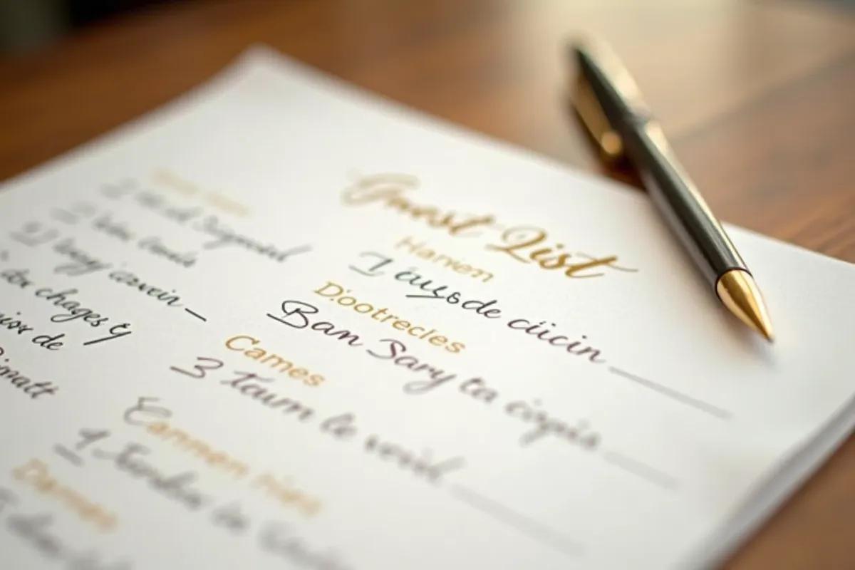 Combien d'invités à son mariage : fixer le nombre idéal