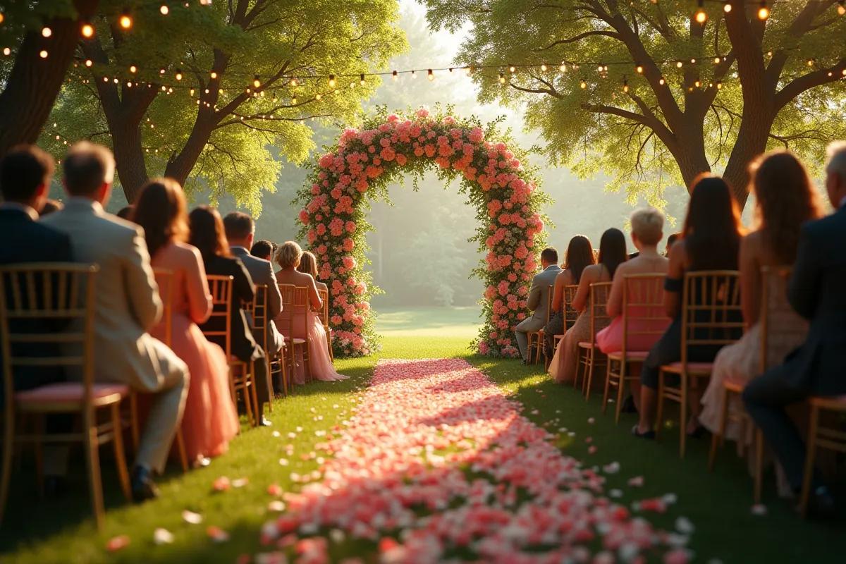Illustration : Mariage dans un jardin botanique