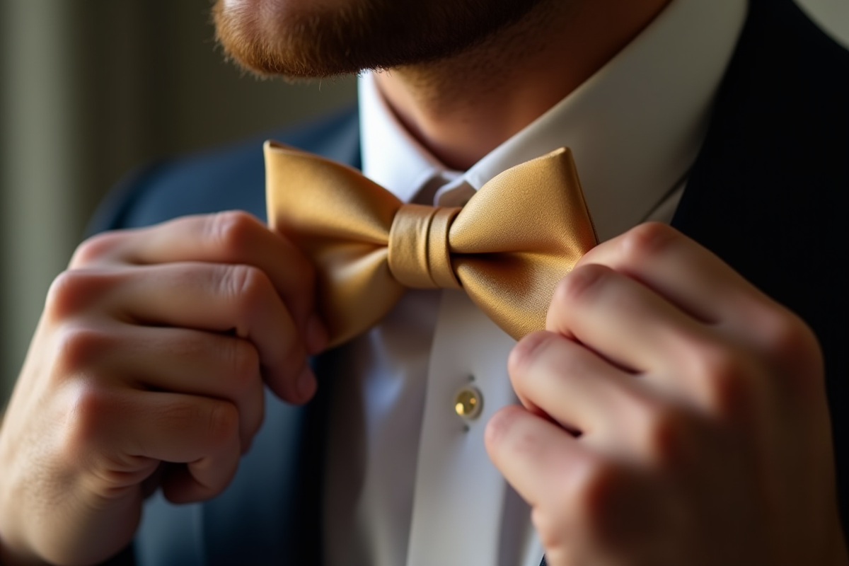 Types de nœuds papillon mariage : soie, bois et velours