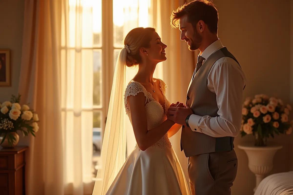 Illustration : Photos des préparatifs mariage : capturer le début de l'aventure