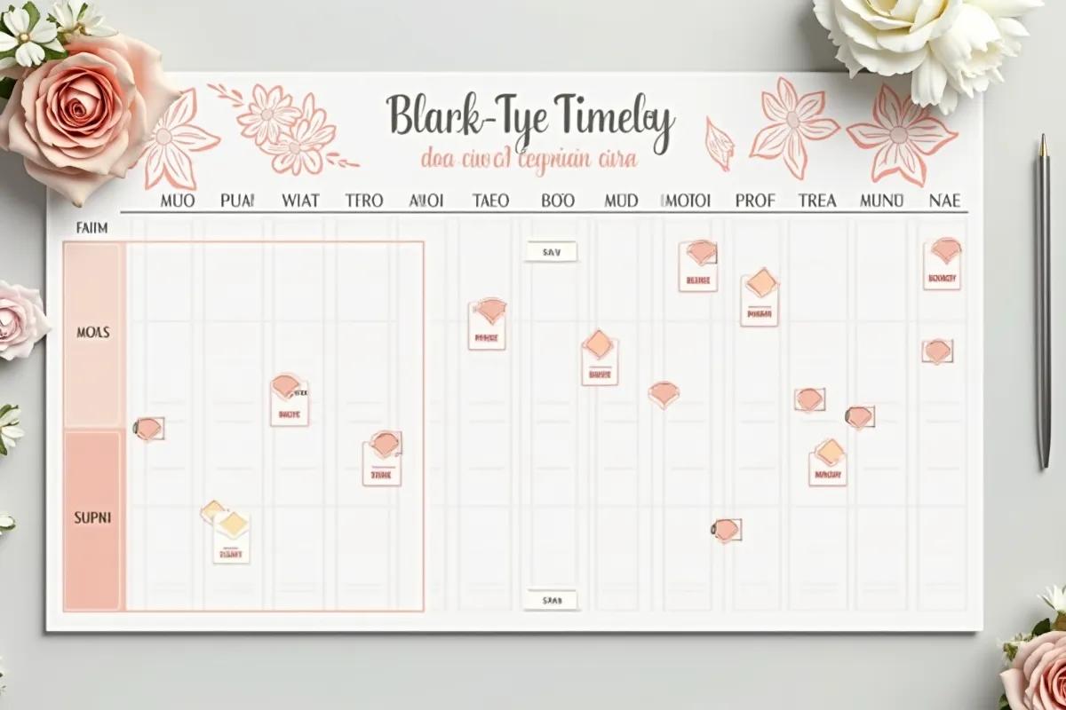 Planning mariage 12 mois : chaque mois détaillé