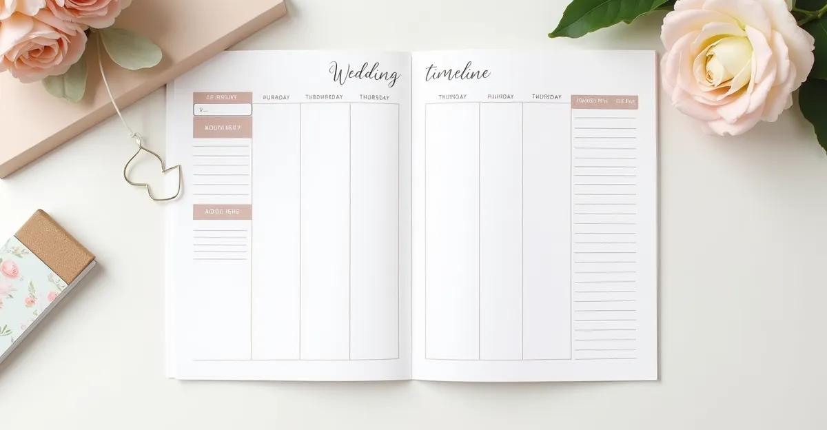 Planning réservation prestataires mariage : quand réserver quoi