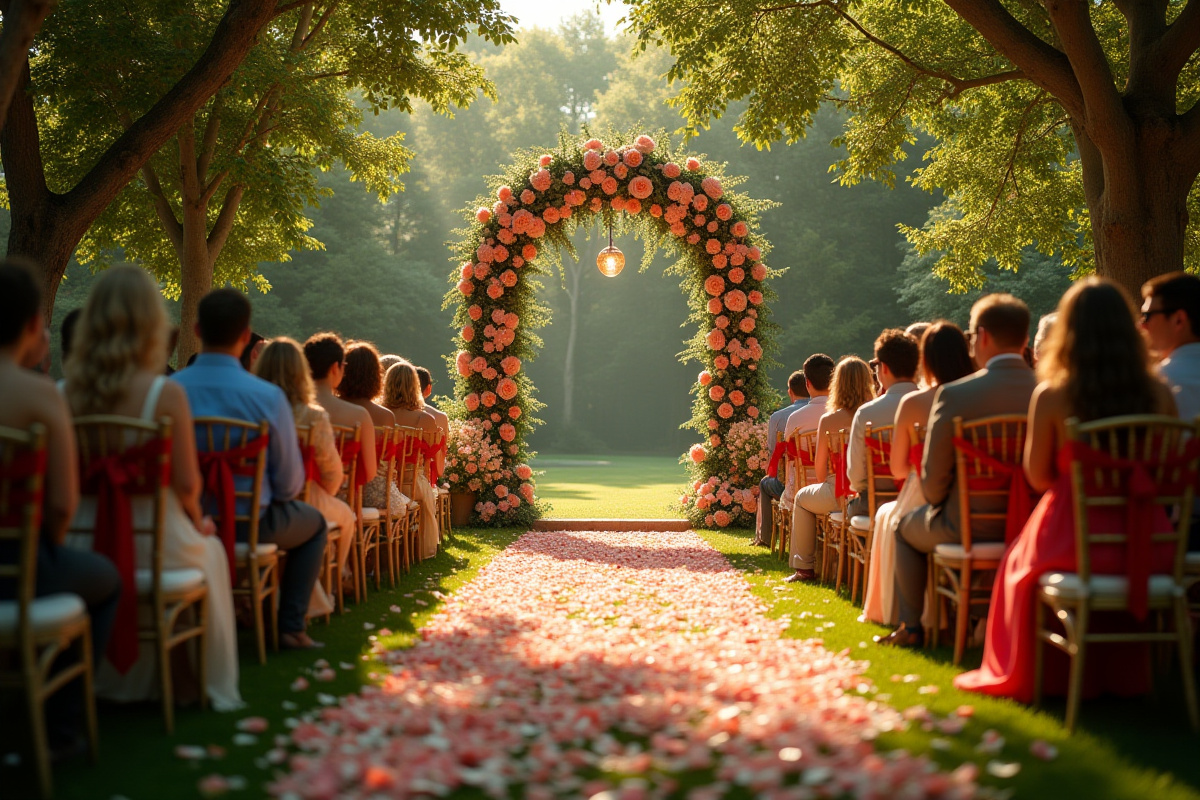 Réception mariage au jardin
