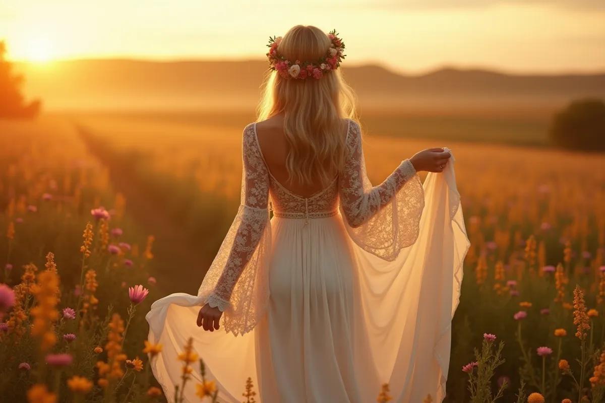 Robe de mariée bohème créateur : les meilleures maisons 2026