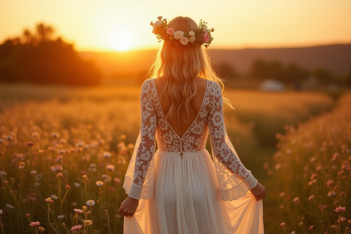 Robe de mariée bohème en dentelle : guide complet 2026