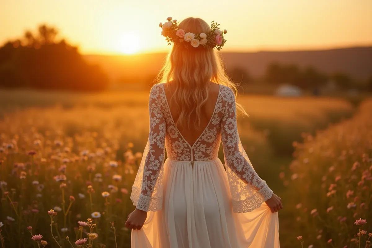 Robe de mariée bohème en dentelle : guide complet 2026