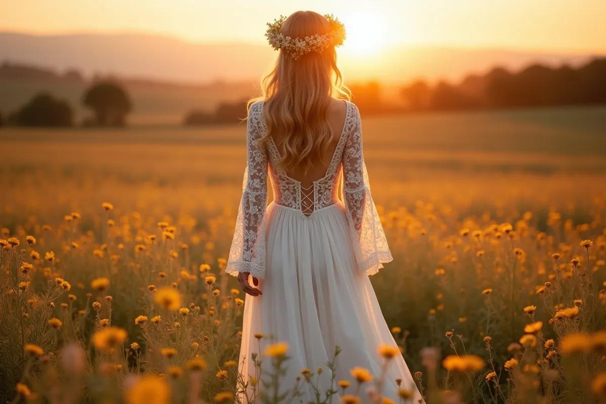 Robe de mariée bohème pas cher
