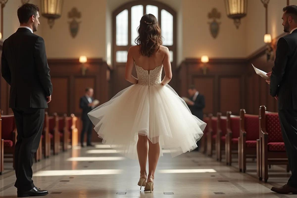 Prix robe de mariée courte : budget et tarifs 2026