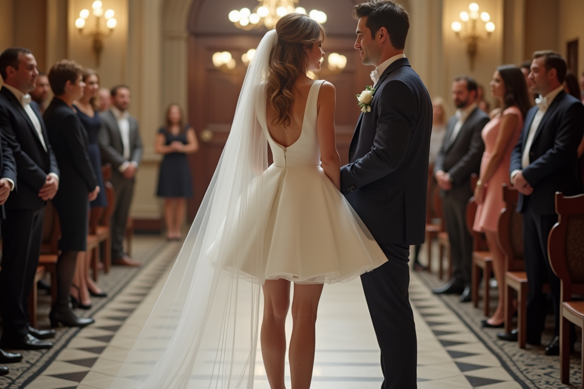 Robe de mariée courte : oser la modernité et le style