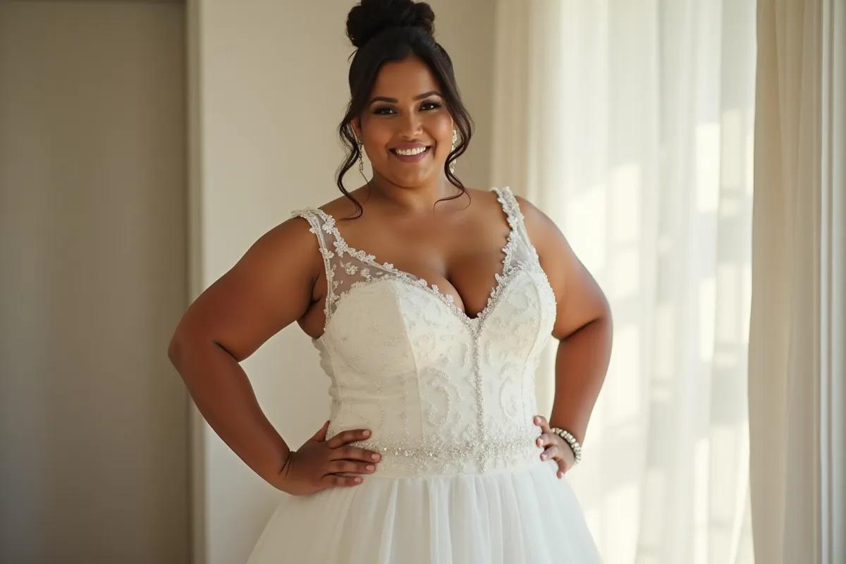 Conseils robe de mariée grande taille : réussir son choix