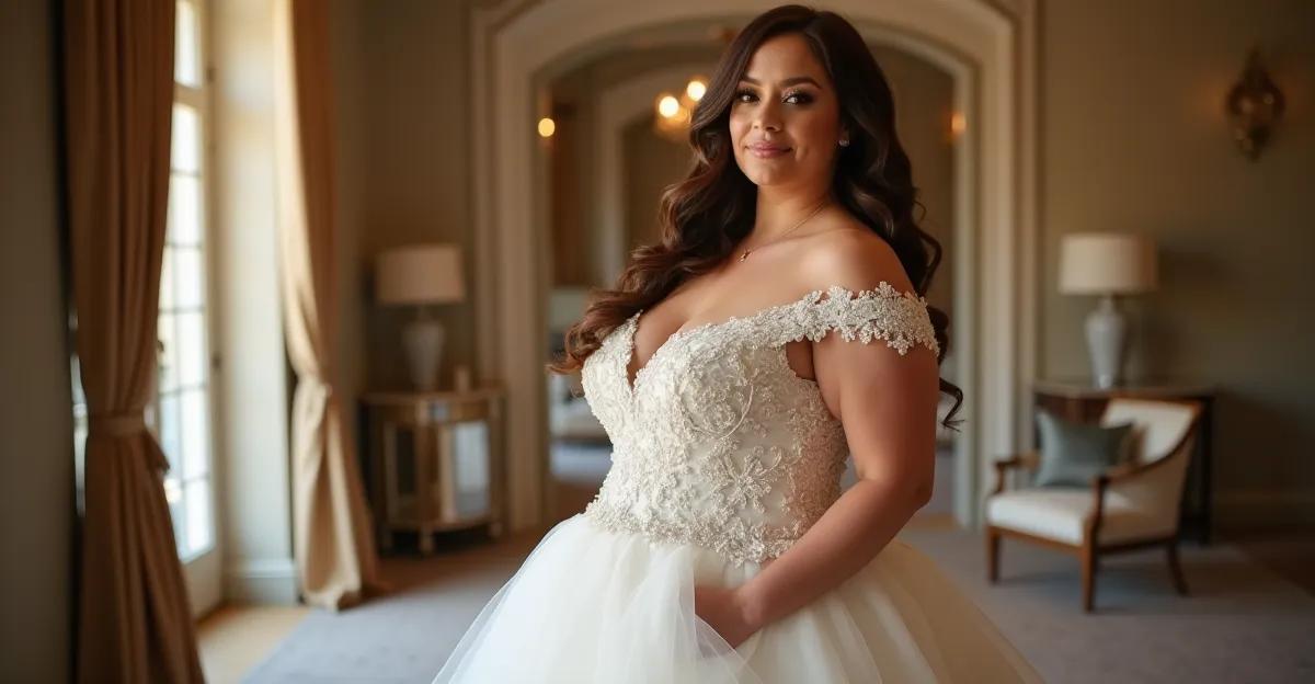 Robe de mariée grande taille selon votre morphologie : guide expert