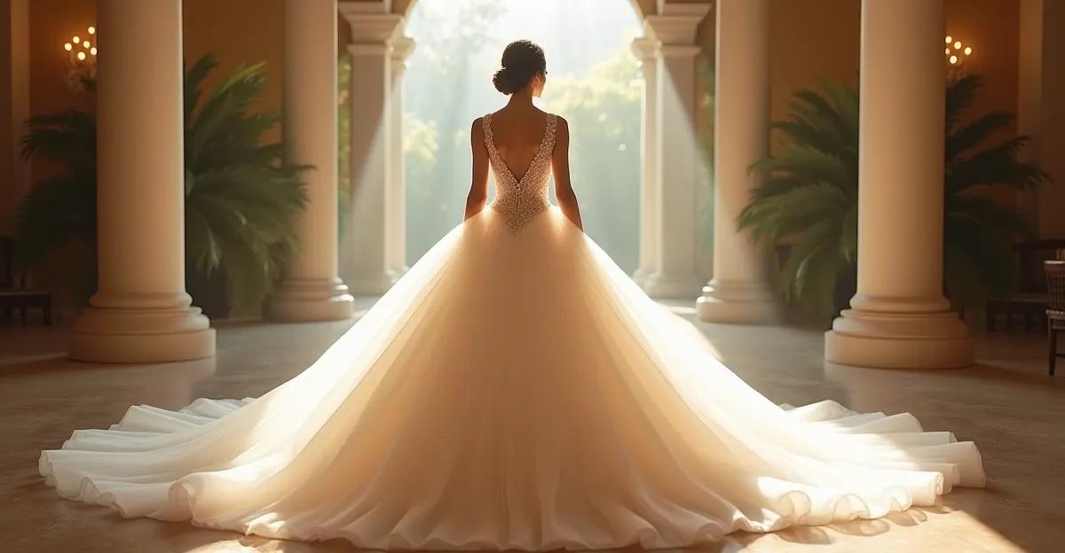 Tissus robe de mariée princesse : satin, tulle, organza et dentelle en 2026