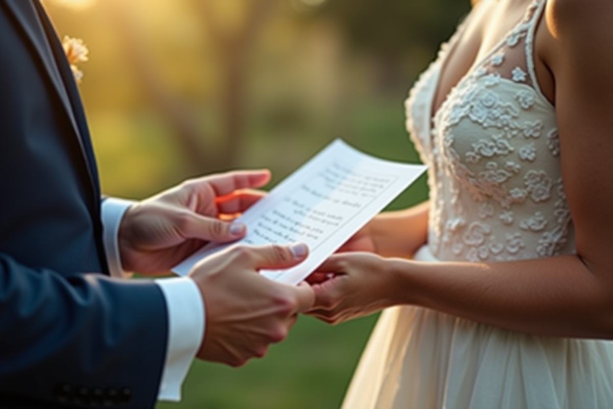 Vœux de mariage : écrire des déclarations personnalisées