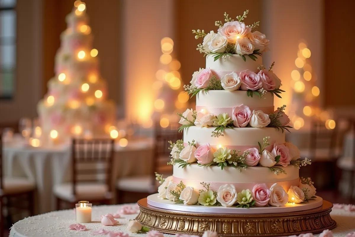 Wedding cake prix 2026 : tarifs par taille et style