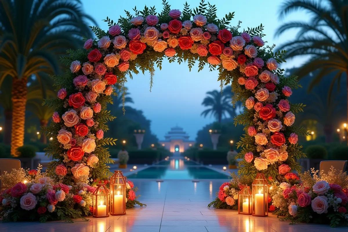 Décoration cérémonie mariage : arche, allée et fleurs en 2026