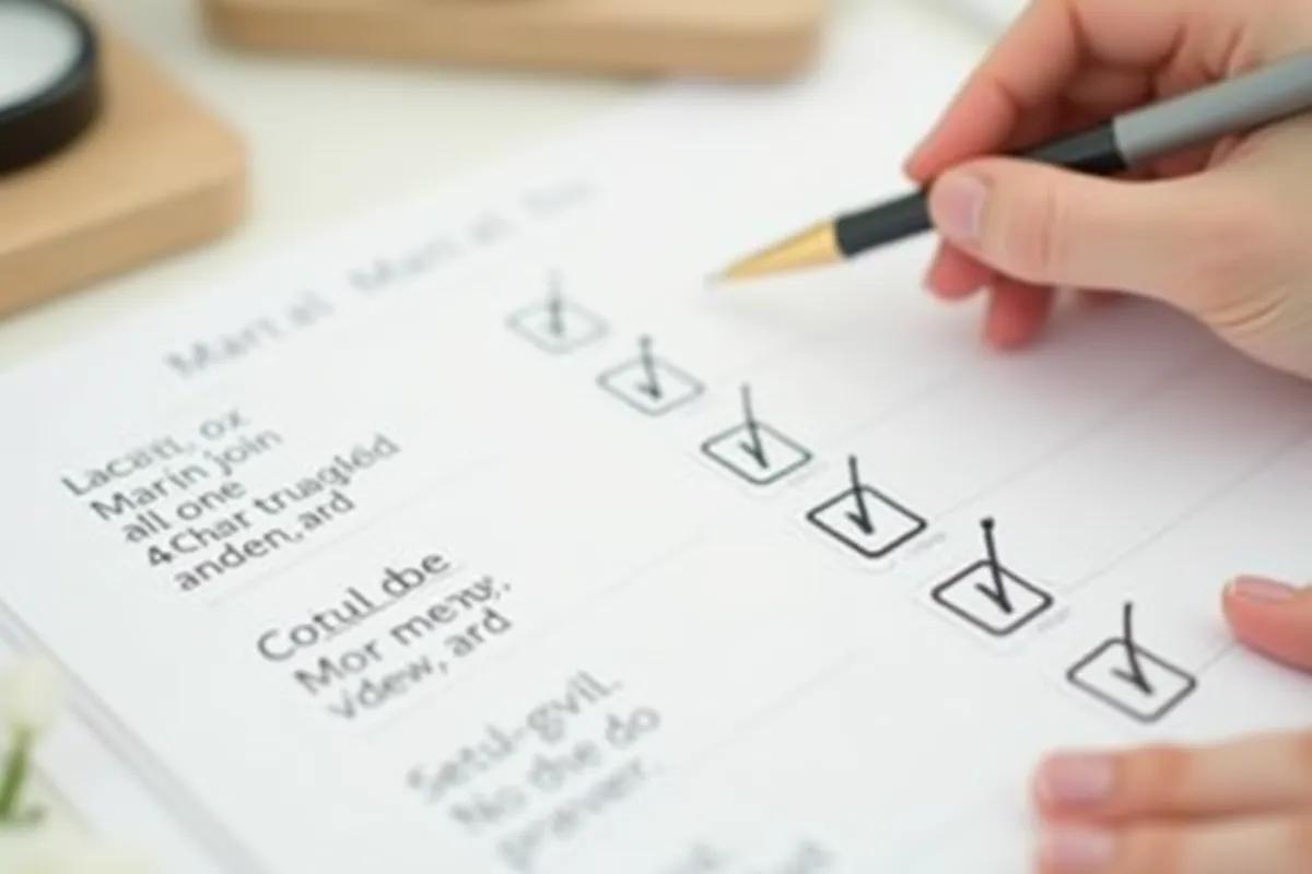 Checklist lune de miel : tout prévoir pour votre voyage de noces