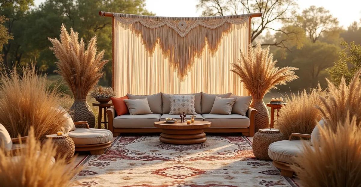 Mariage bohème en extérieur : organisation complète 2026