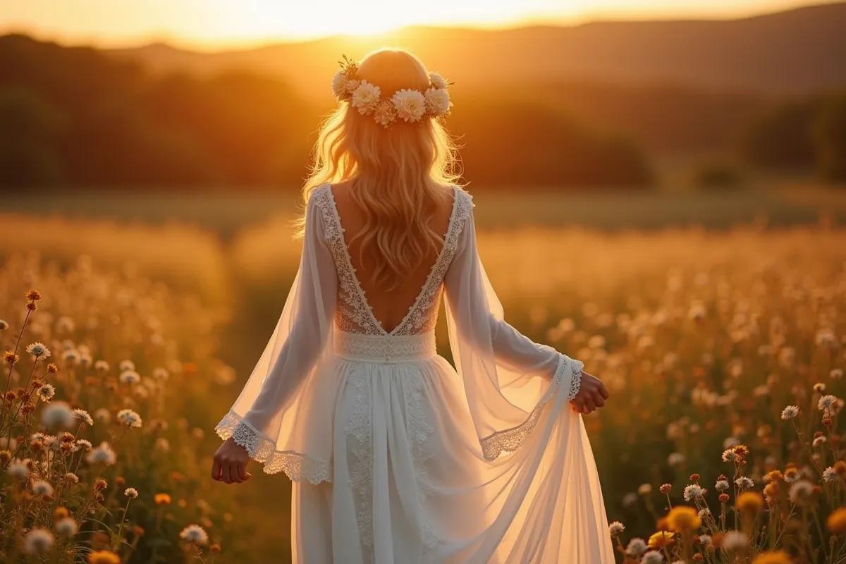 Robe de mariée bohème : le guide du style boho chic